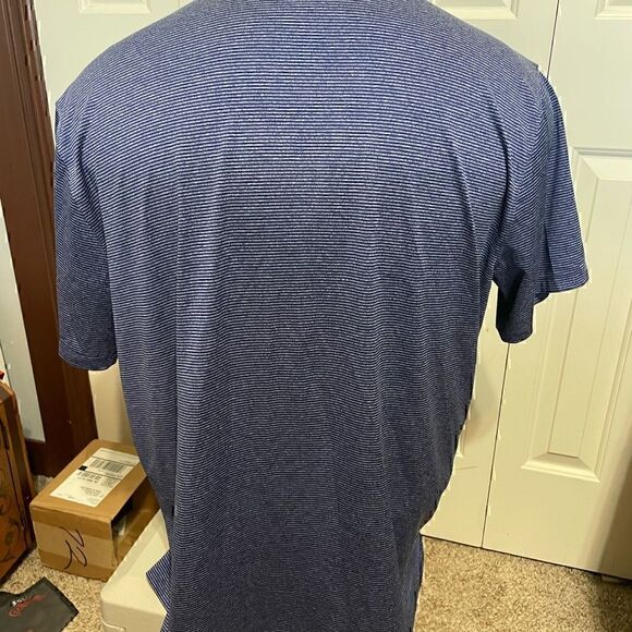 Nike DriFit Mens XL Short Sleeve Striped Polo - Picture 3 of 5